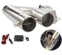 Valvola di Scarico Bypass Versione PRO Telecomando Marmitta Inox 2,5"-63,5 mm doppia Apertura Regolabile Exaust Valve Cut off