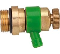 'Valvola di scarico con O-Ring, 1/4 in ottone, per valvole fino a 2"