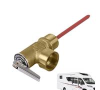 Valvola di scarico della pressione per camper, 99 °C, 10 bar, valvola di sicurezza per serbatoio 'acqua calda, dispositivo di sicurezza con sonda di prolunga per sistemi di riscaldamento, serbatoi