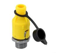 Valvola di scarico dell'olio 3/8"-18 NPTF per tagliaerba e trattori da giardino Craftsman, Cadet, Troy- & Tecumseh - Corpo in lega di zinco con rivestimento giallo PC