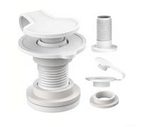 Valvola di scarico di ricambio per refrigeratori Coleman e igloo, kit tappo filettato con anello extra, drenaggio liscio per portellone della barca, lunghezze 2,5 cm e 3,8 cm (3,8 cm)