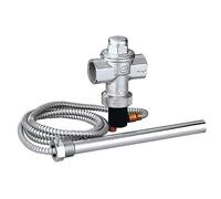 Caleffi, Valvole di Sicurezza Termica ST543, Caldaie dotate di Serpentino di Sicurezza o Palloncino E.C.S., Corpo in Ottone Cromato, Molla in acciaio inox, Guarnizioni EPDM, Raccordi 3/4 "F