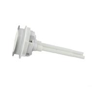 Valvola di scarico doppia per WC con pulsante di ricambio, confezione da 2 pezzi, per foro rotondo standard da 48 mm, meccanismo di scarico per serbatoio bianco, adatto per la maggior parte dei WC a