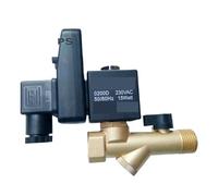 Valvola di scarico elettrica in ottone da 1/2 pollice con timer for acqua 220V 110V 24V 16bar(OPT-A,110VAC)