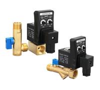 Valvola di scarico elettronica da 1/2 filtro per compressore d'aria, serbatoio di stoccaggio dell'aria secca, valvola magnetica elettromeccanica a secco, 24 V/220 V (bobina, AC220 V)