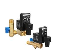 Valvola di scarico elettronica Filtro compressore aria Serbatoio di accumulo aria secca Raffreddatore di scarico Valvola magnetica elettromeccanica a secco AC220V DC12V(DN25,DC24V)