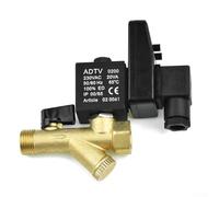 Valvola di scarico elettronica per compressore d'aria, porta da 1/2", 24-240V AC/DC, IP65, controllo automatico del timer per serbatoio del gas, filtro, asciugatrice