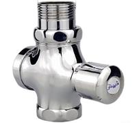Valvola di scarico in ottone a pressione ritardata per orinatoio e WC squat con timer regolabile da 3 a 7 secondi, finitura cromata lucida, struttura in rame massiccio, dispositivo di risparmio idrico