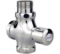 Valvola di scarico in ottone a pressione ritardata per orinatoio e WC squat con timer regolabile da 3 a 7 secondi, finitura cromata lucida, struttura in rame massiccio, dispositivo di risparmio idrico