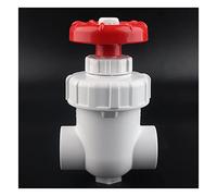 Valvola di scarico in UPVC di alta qualità for acquari - Controllo preciso del flusso, interruttore a volantino senza inclinazione, 20-63 mm, 150 PSI(White,ID25mm)