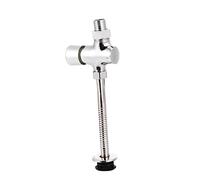 Valvola di Scarico Manuale per Orinatoio Ritardo e Arresto Automatico | Ferro Argento, Design Flessibile e Moderno, per Bagno Lavabo e Lavandino