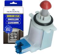 Valvola di Scarico per Lavastoviglie per Eliminare un Errore E19 - Codice Originale 00631199 631199 11033896 per Bosch per Neff per Siemens - MADE IN EU - Garanzia di 10 Anni - MONTERAL