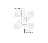 Valvola di scarico V016719 BGA per VW SKODA SEAT AUDI