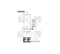 Valvola di scarico V026049 BGA per MERCEDES-BENZ SSANGYONG DAEWOO