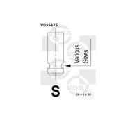 Valvola di scarico V035475 BGA per ROVER LAND ROVER MG