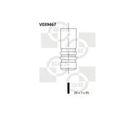 Valvola di scarico V039467 BGA per VW SEAT SKODA