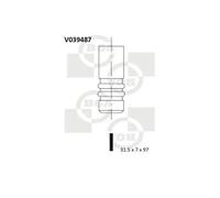 Valvola di scarico V039487 BGA per VW AUDI FORD SEAT SKODA