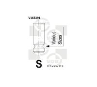 Valvola di scarico V165391 BGA per NISSAN MICRA III MICRA C+C III NOTE