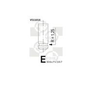 Valvola di scarico V511014 BGA per RENAULT OPEL VOLVO MITSUBISHI NISSAN SUZUKI