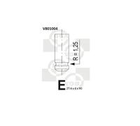 Valvola di scarico V801004 BGA per ROVER LAND ROVER LOTUS MG