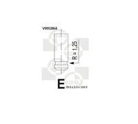 Valvola di scarico V991864 BGA per RENAULT OPEL NISSAN