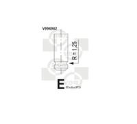 Valvola di scarico V994942 BGA per RENAULT OPEL SUZUKI