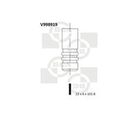Valvola di scarico V998919 BGA per MAZDA FORD