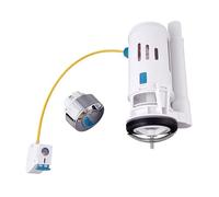 Valvola di Scarico WC Universal Flush Replacement Valves Side-Press Double Drain Toilet Tanks Component for Water Discharge(White-Split type)