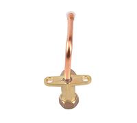 Valvola di servizio a 3 vie a 4 vie for raccordo aria condizionata Valvola di rilascio aria condizionata ad alta e bassa pressione inversa (Size : 6.35mm)