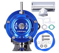 Valvola di sfiato turbo in alluminio billet 2,5 pollici tipo tubo flangiato-RS universale SDD-BOVGRSBL FPG250(Blu)
