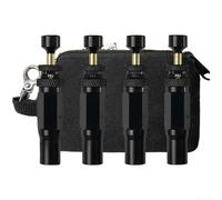 Valvola di sgonfiaggio pneumatici, confezione da 4, accessori fuoristrada, arresto automatico 10-30 PSI, strumento a vite in ottone, aria rapida verso il basso per 4WD (B)