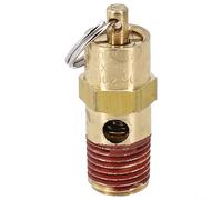 Valvola di sicurezza 1 4 NPT per sistemi pneumatici con percorso di flusso diretto e soglia di attivazione 125 PSI (270PSI)