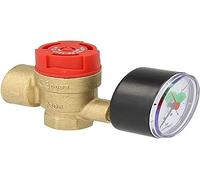 Valvola di sicurezza a membrana tipo 532 M Ein. 1/2", Aus. 3/4" 3,0 bar con manometro