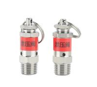 Valvola di sicurezza a molla in acciaio inossidabile 304 con filettatura maschio da 1/8" e 1/4"(1 Bar (0.1 mpa),1I8)