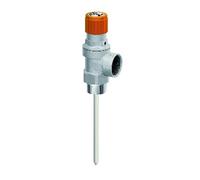 VALVOLA DI SICUREZZA COMBINATA CROMATA PER IMPIANTI SOLARI 6 bar - 1/2Mx1/2F