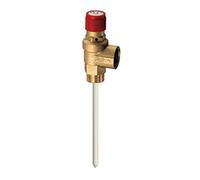 FAR Valvola di sicurezza combinata 2008 – 6 bar, gialla, 1/2" M x 1/2" F