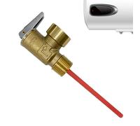 Valvola di sicurezza dello scaldacqua, componente di sicurezza per i sistemi idraulici, controllo della temperatura della pressione con sonda estesa 210 ° F 150 psi Build resistente alla corrosione, a