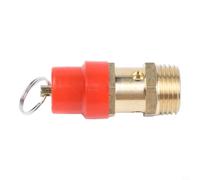 Valvola di sicurezza di scarico della pressione 1/4" in ottone per compressore d'aria, valvola di sovrapressione regolabile, sistemi pneumatici DN8 (1/2)