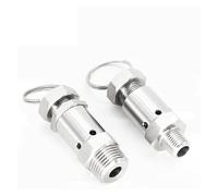 Valvola di sicurezza for la pressione di scarico regolabile dell'aria sanitaria in acciaio inossidabile da 1/4" e 1/2" for compressore d'aria for produzione di birra fatta in casa(1/2",0.1Mpa)