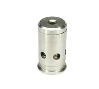 Valvola di sicurezza for vuoto con ghiera Tri Clamp da 1,5" OD 50,5 mm, 0-1/2/3 bar, regolabile in acciaio inossidabile Utilizzato nella produzione della birra(0-2 Bar)