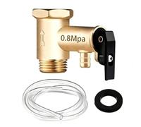 Valvola di sicurezza in ottone 0,5 "Riscaldatore di acqua unidirezionale | Meccanismo unidirezionale, impedisce il riflusso, filettatura da 1,3 cm, corpo in ottone, sistema di riscaldamento efficiente