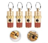 Valvola di sicurezza in ottone 1/4 NPT per compressore d'aria con design a flusso di modo per prevenire l'inversione media sotto pressione (175 PSI)