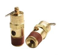 Valvola di sicurezza in ottone da 1/4" maschio per NPT per compressori d'aria, valvola limitatrice di pressione con punti di regolazione regolabili (125-270 PSI), resistenza (175 PSI)