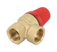 Valvola di sicurezza in ottone da 5,1 cm per impianti di riscaldamento, regolazione pressione 3 7 bar (6bar)