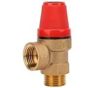 Valvola di Sicurezza in Ottone G 1/2 '' Filettatura Premium A Tenuta Stagna DN15 Valvola di Sicurezza A Molla Sospesa Valvola del Forno per Acqua (3Bar DN15)