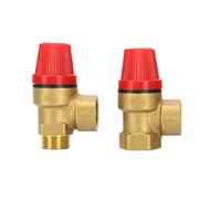 Valvola di sicurezza in ottone, interruttore di sicurezza della pressione di scarico, filo interno ed esterno, valvola di sicurezza in ottone G1/2 G3/4(G1/2,MALE FEMALE_4BAR)