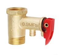 Valvola di sicurezza in rame, per scaldabagni elettrici Haier per Midea, funzione di riduzione della pressione, installazione di prevenzione delle perdite (0,9 PA)