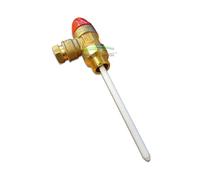 Valvola di sicurezza M/Tubo rame combinata pressione/temperatura 1/2" x 15 3 bar