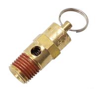 Valvola di sicurezza per compressore d'aria, 1/4" NPT 150 PSI, corpo in ottone con molla in acciaio inossidabile, valvola pneumatica certificata per serbatoio