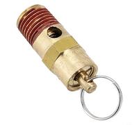 Valvola di sicurezza per compressore d'aria, 125 PSI, valvola di limitazione della pressione pneumatica in ottone NPT da 1/4 di pollice per serbatoio spento, per ASME certificata resistente alle alte